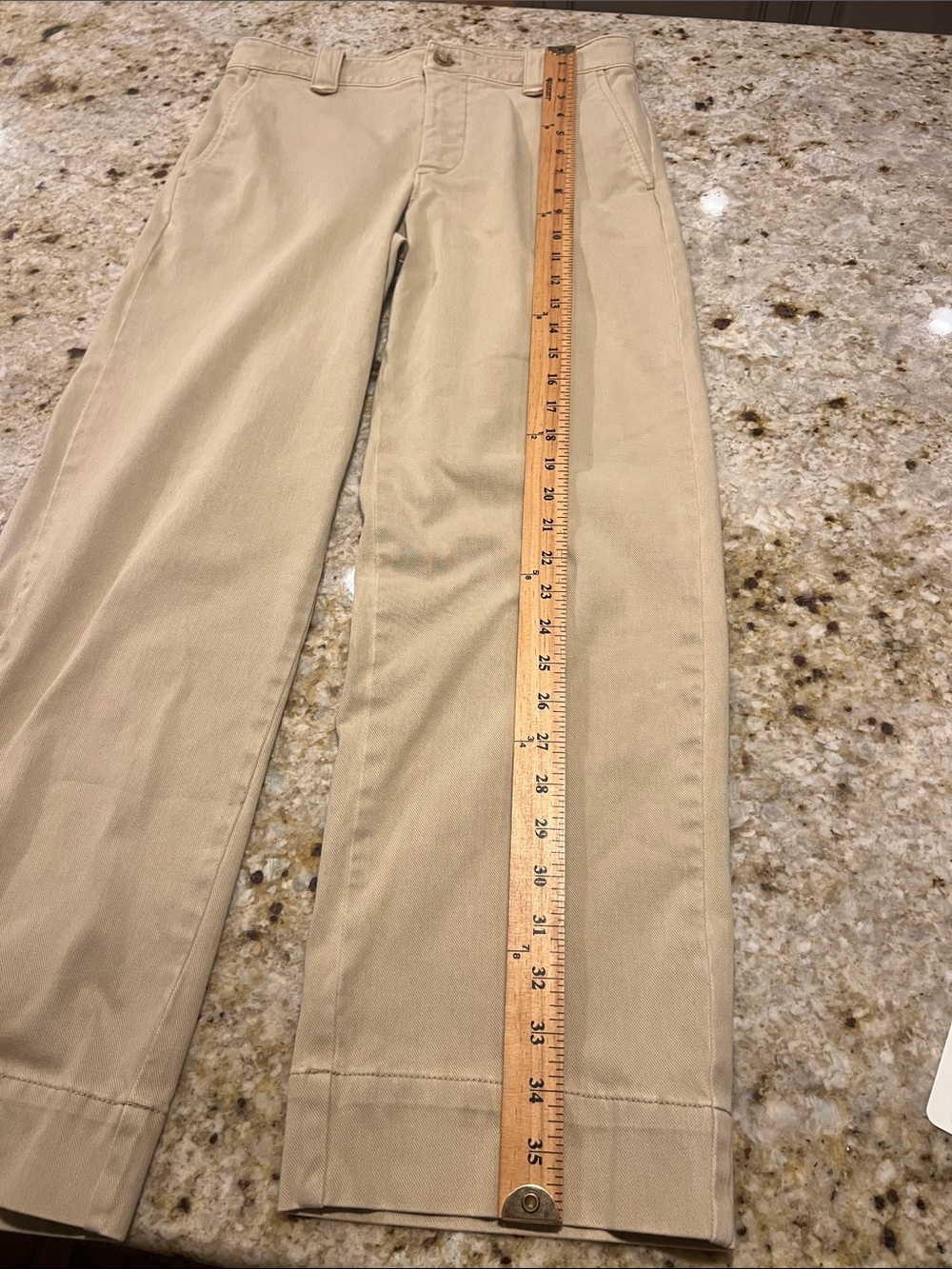 Women’s FAHERTY COASTLINE KNIT CHINOS BEIGE TAN KHAKIS STRETCH CASUAL SIZE 4 - Picture 11 of 12